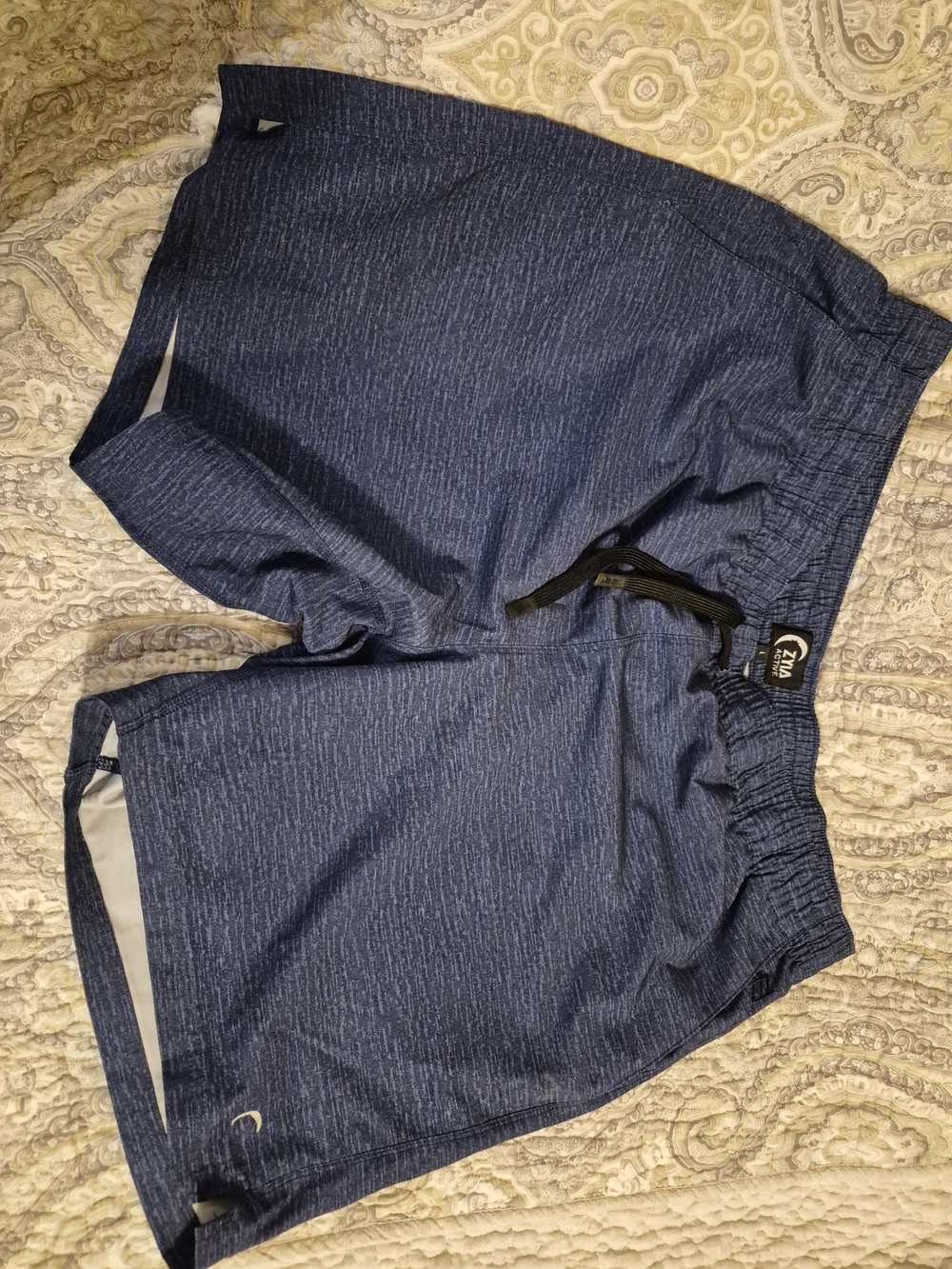Men's Athletic Quick-Dry Drawstring Shorts - Navy Blue